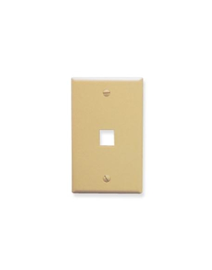 FACEPLATE, OVERSIZED, 1-PORT, IVORY