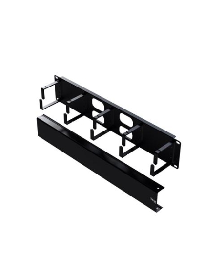 PANEL CABLE MGMT METAL RING AND COVER 2U