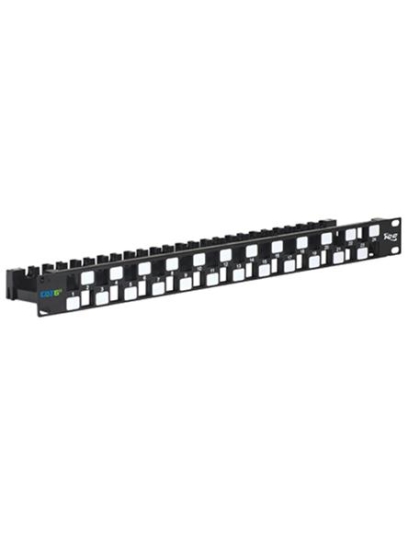 PATCH PANEL,BLANK,CAT 6A UTP,24PORT,1RMS