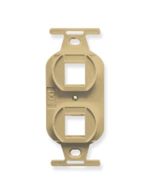INSERT, ELECTRICAL, 2-PORT, IVORY