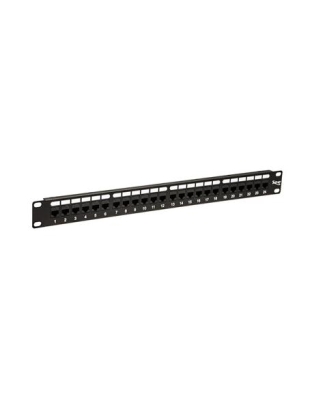 PATCH PANEL,CAT 6, FEED-THRU 24-P,1RMS