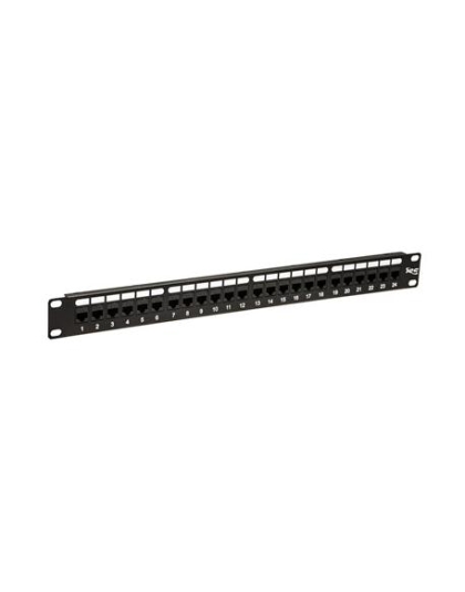 PATCH PANEL,CAT 6, FEED-THRU 24-P,1RMS