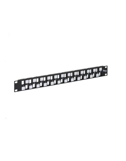 PATCH PANEL, BLANK, EZ, 24-PORT, 1 RMS