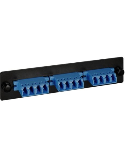 LGX ADAPTER PANEL, 3 QUAD LC,12F,BLUE,SM