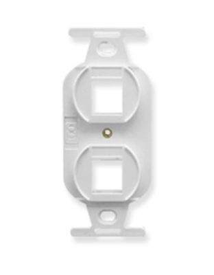 INSERT, ELECTRICAL, 2-PORT, WHITE