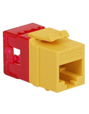 MODULE, CAT 6, HD, YELLOW