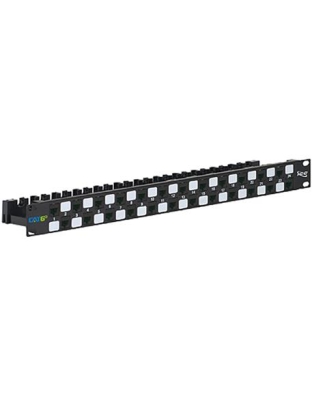 PATCH PANEL,CAT 6A, 24-P,1RMS