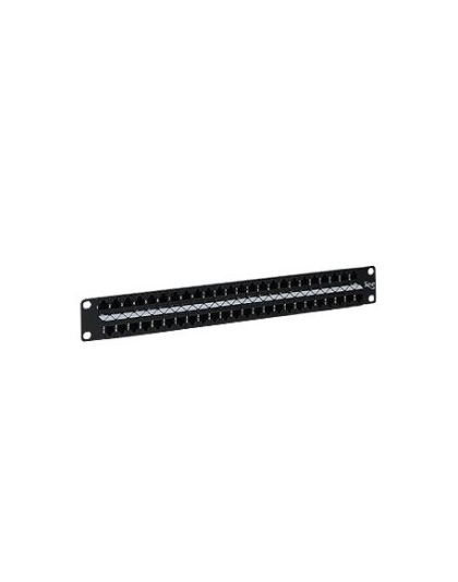 PATCH PANEL, CAT5E, FEEDTHRU, 48-P, 1RMS