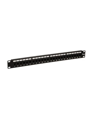PATCH PANEL,CAT 5e,FEED Thru 24-P,1RMS