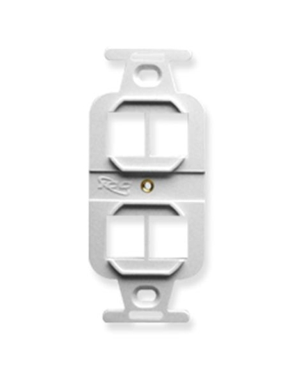 INSERT, ELECTRICAL, HD, 4-PORT, WHITE