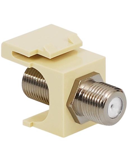 MODULE, F-TYPE, NICKEL PLATED, ALMOND