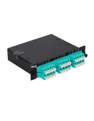 MPO CASSETTE, 24F, MM, LC QUAD, 10G