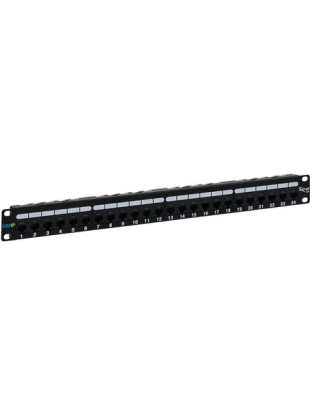 PATCH PANEL, CAT 6A, 24-PORT, 1 RMS