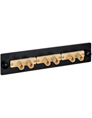 ADAPTER PANEL, 6-SIMPLEX ST, METAL BLACK