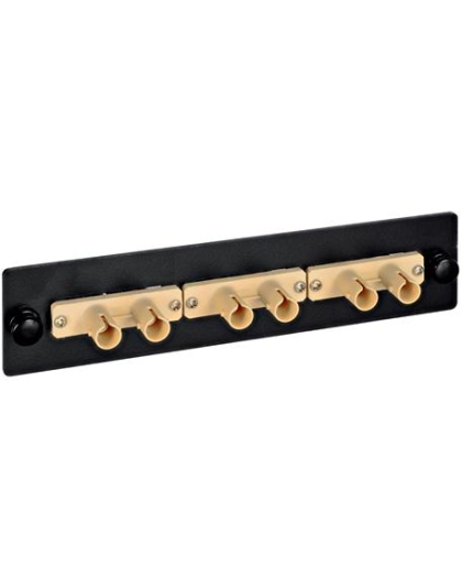 ADAPTER PANEL, 6-SIMPLEX ST, METAL BLACK