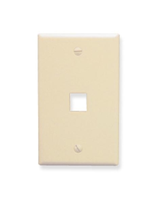 FACEPLATE, OVERSIZED, 1-PORT, ALMOND