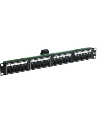 PATCH PANEL,F/TELCO,6P2C,24-PORT,1RM