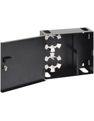 WALL ENCLOSURE,FIBER,4-PANEL,SINGLE DOOR