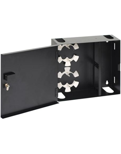 WALL ENCLOSURE,FIBER,4-PANEL,SINGLE DOOR