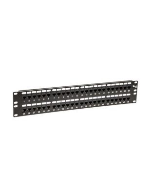 PATCH PANEL,CAT 5e, FEED-THRU 48-P,2RMS