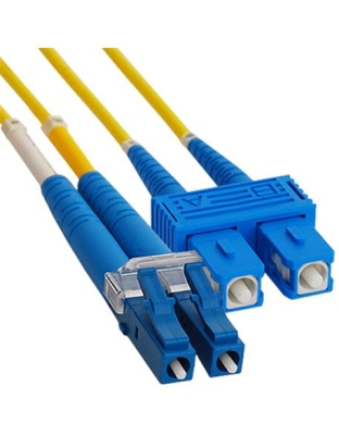 JUMPER, LC-SC, DUPLEX, SM, 2M