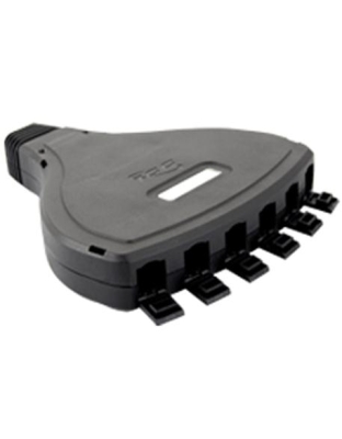 MOBILE, MODULAR, OUTLET BOX 6 PORT,BK