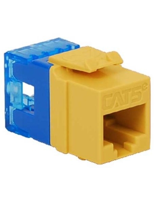 MODULE, CAT 5e, HD, YELLOW