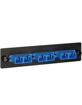 ADAPTER PANEL, 3 DUPLEX SC, 6F, BLUE, SM