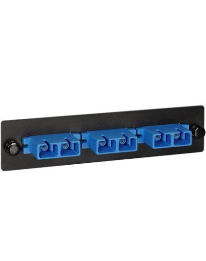 ADAPTER PANEL, 3 DUPLEX SC, 6F, BLUE, SM