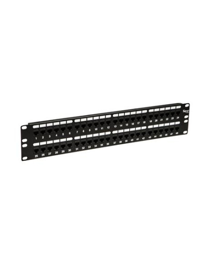 PATCH PANEL,CAT 6, FEED-THRU 48-P,2RMS