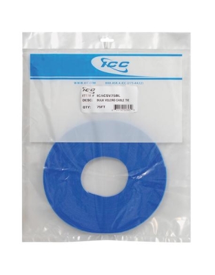 BULK VELCRO CABLE TIE 75' BLUE