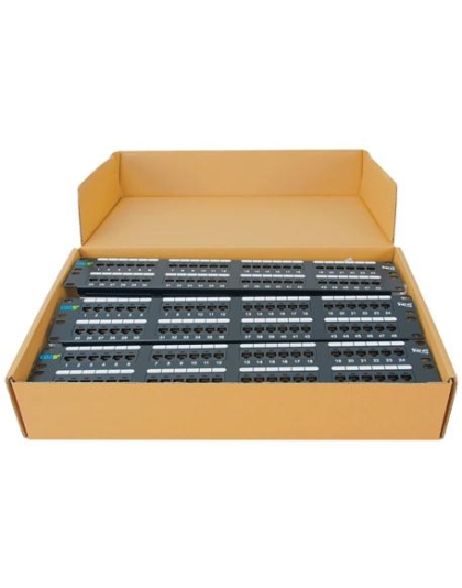 PATCH PANEL, CAT 5E, 48-PORT, 2RMS, 6 PK