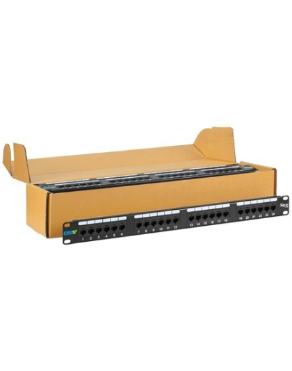 PATCH PANEL, CAT 5E, 24-PORT, 1RMS, 6 PK