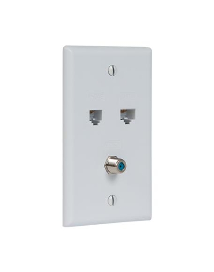 FACEPLATE, IDC, VOICE DATA, F-TYPE, IV