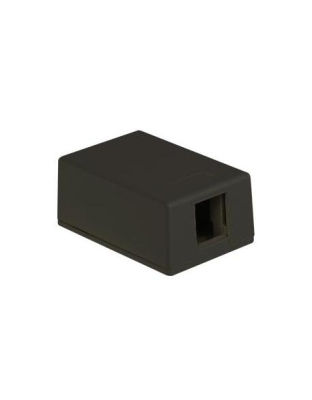 SURFACE MOUNT BOX, 1-PORT, BLACK