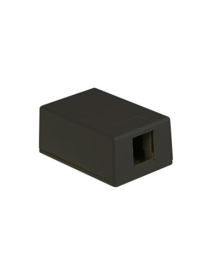 SURFACE MOUNT BOX, 1-PORT, BLACK
