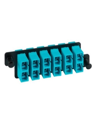 HD ADAPTER PANEL,6 DUPLEX SC,12F,AQUA,MM