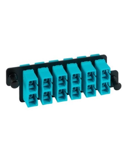 HD ADAPTER PANEL,6 DUPLEX SC,12F,AQUA,MM