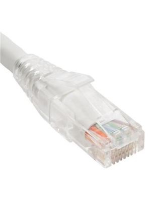PATCH CORD CAT6 CLEAR BOOT 3' WHITE