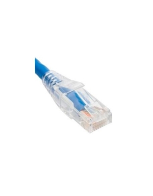 PATCH CORD CAT6 CLEAR BOOT 7' BLUE