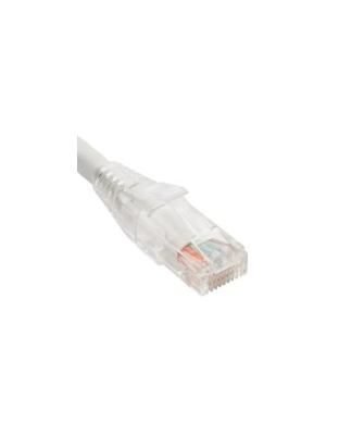 PATCH CORD CAT5e CLEAR BOOT 7' WHITE