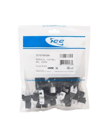 MODULE, CAT6A, HD, 25PK, BLACK