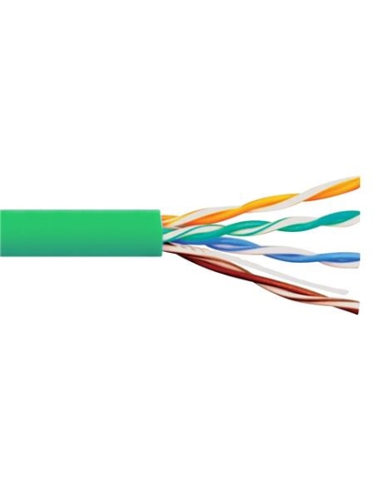 C6 500 UTP SLD CBL 23G 4P CMP, 1K GREEN