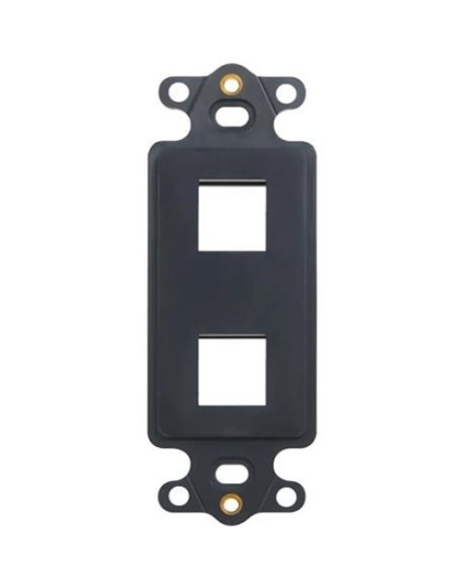 INSERT DECOREX 2 PORT BLACK