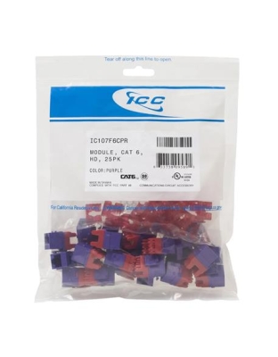 MODULE, CAT 6, HD, 25PK, PURPLE
