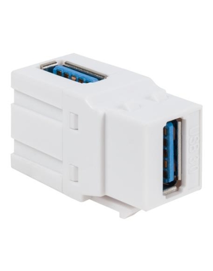 MODULE, 90 DEGREE USB 3.0, F-F, WH
