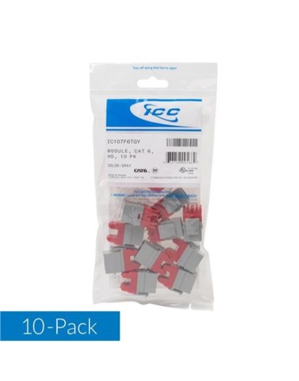 MODULE, CAT6, HD, 10PK, GY
