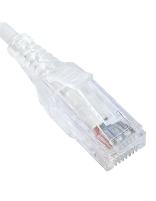 PATCH CORD, CAT 6 SLIM CLEAR SR 10PK 7FT