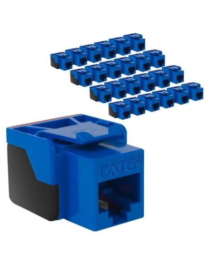 MODULE, CAT6A, EZ, 25PK, BLUE
