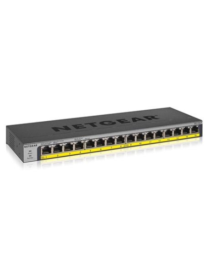 16-Port PoE/PoEplus Gb Ethernet UnMgd.
